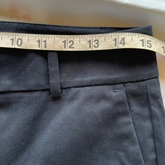 Ann Taylor Navy Boardwalk Shorts Devin Slimfit Tailored 11” Inseam Longline Sz 2 - Picture 8 of 16